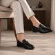 Tresmode Soco Black Men's Leather Loafers