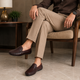 Tresmode Ronak Cognac Men's Leather Penny Loafers