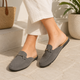 The Melip Grey Women's Dress Mules Tresmode