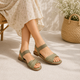Tresmode Reste Green Women's Casual Flats