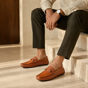 The Cover Tan Men's Leather Driving Loafers Tresmode