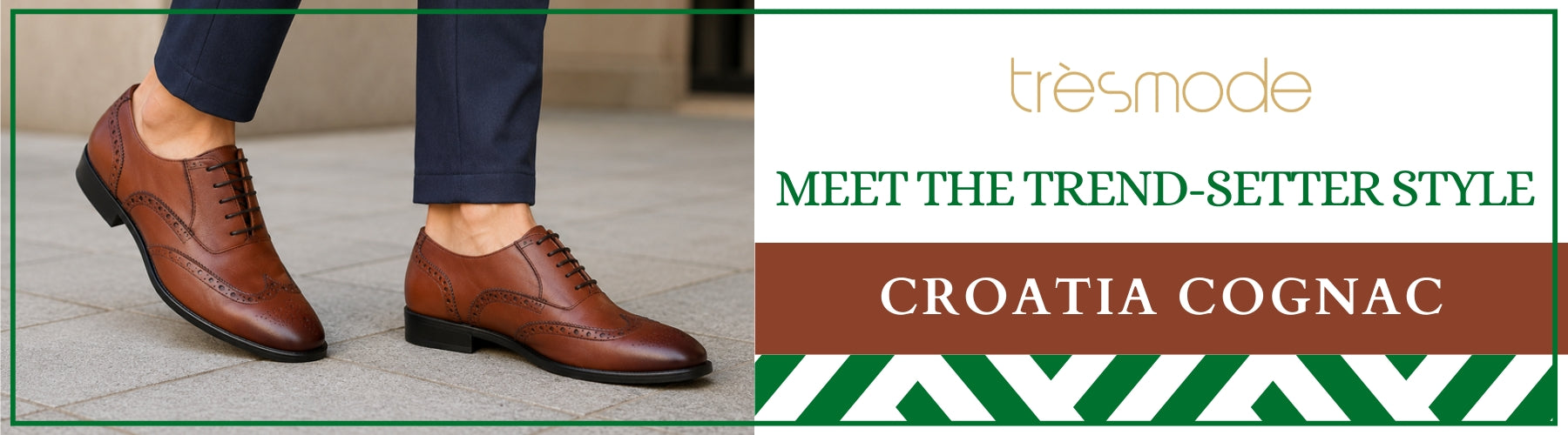Tresmode Croatia Cognac Men's Lace Ups - A+ Content