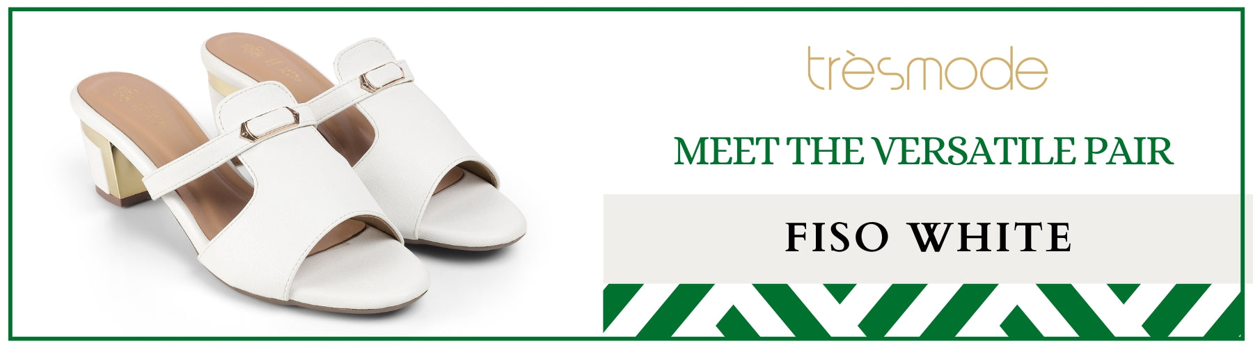 Tresmode Fiso White Women's Dress Block Heel Sandals - A+ Content