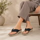 Tresmode Haiv Black Women's Flatform Wedges