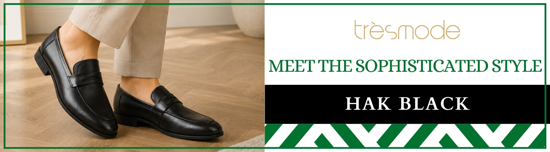 Tresmode Hak Black Men's Leather Penny Loafers - A+ Content