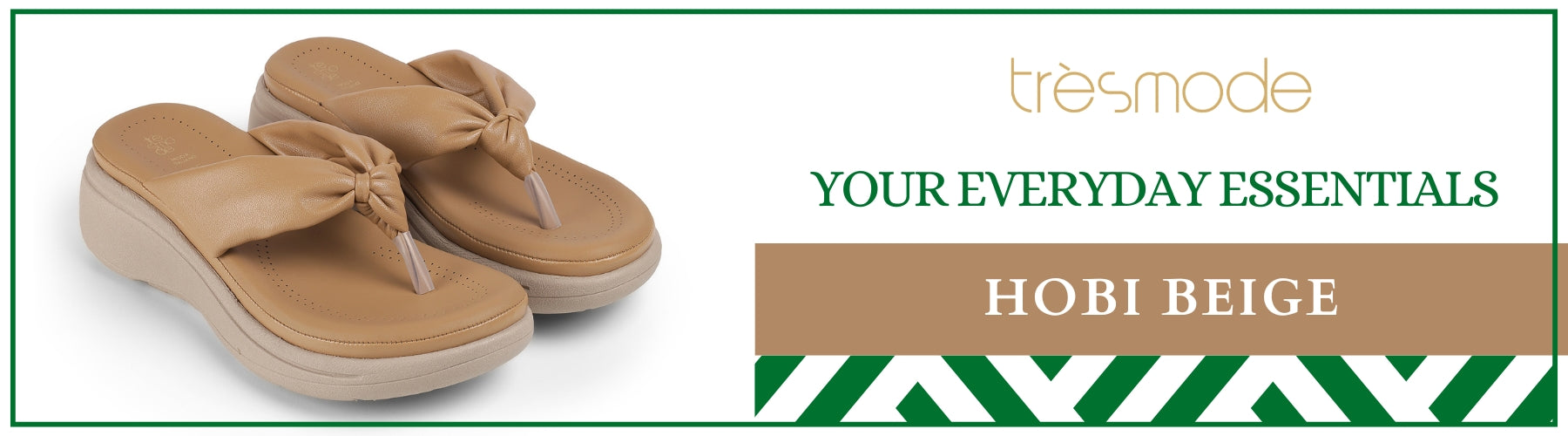Tresmode Hobi Beige Women's Casual Wedge Sandals - A+ Content