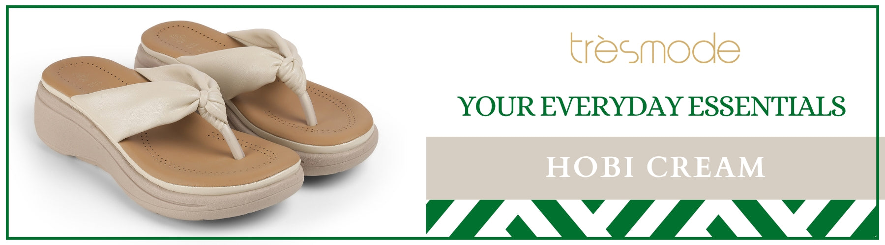 Tresmode Hobi Cream Women's Casual Wedge Sandals - A+ Content