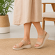Tresmode Hosint Beige Women's Casual Platform Wedge Sandals