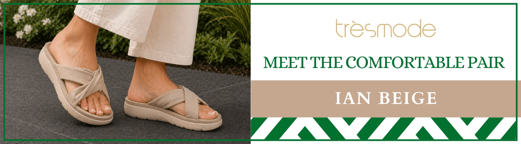 Tresmode Ian Beige Women's Casual Wedge Sandals - A+ Content