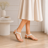 Tresmode Ilac White Women's Dress Flats