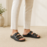 Tresmode Jagri Black Men's Sandals