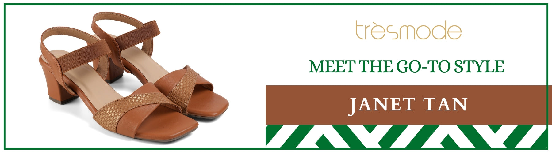 Tresmode Janet Tan Women's Dress Block Heel Sandals - A+ Content