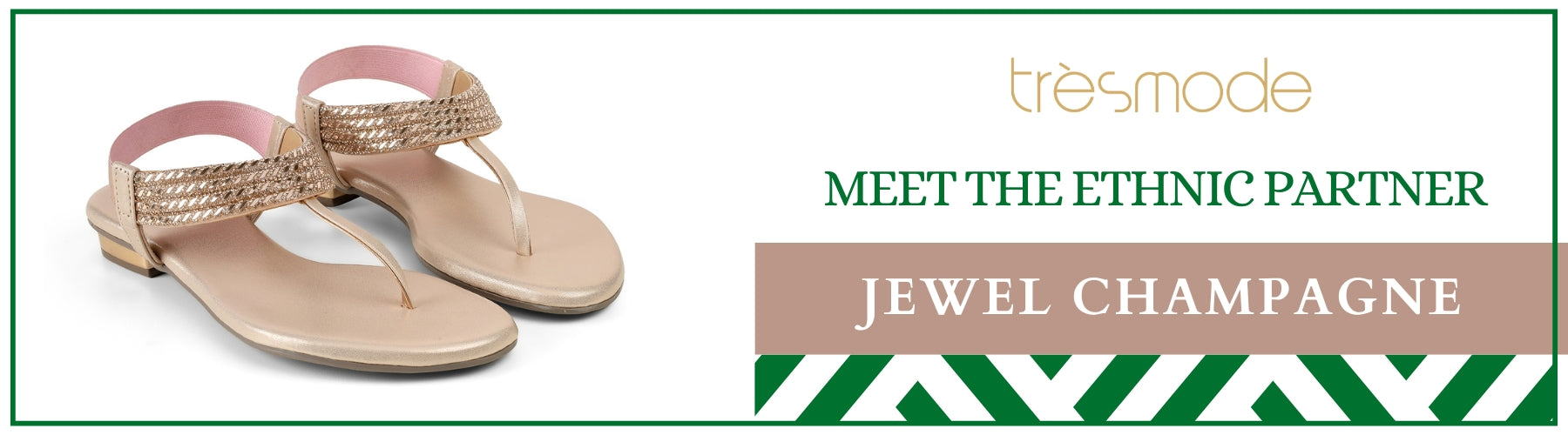 Tresmode Jewel Champagne Women's Dress Sandals - A+ Content