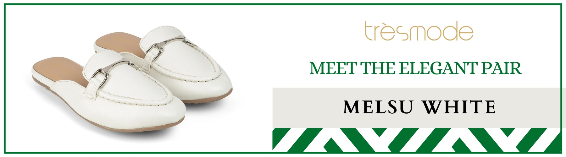 Tresmode Melsu White Women's Casual Mules - A+ Content