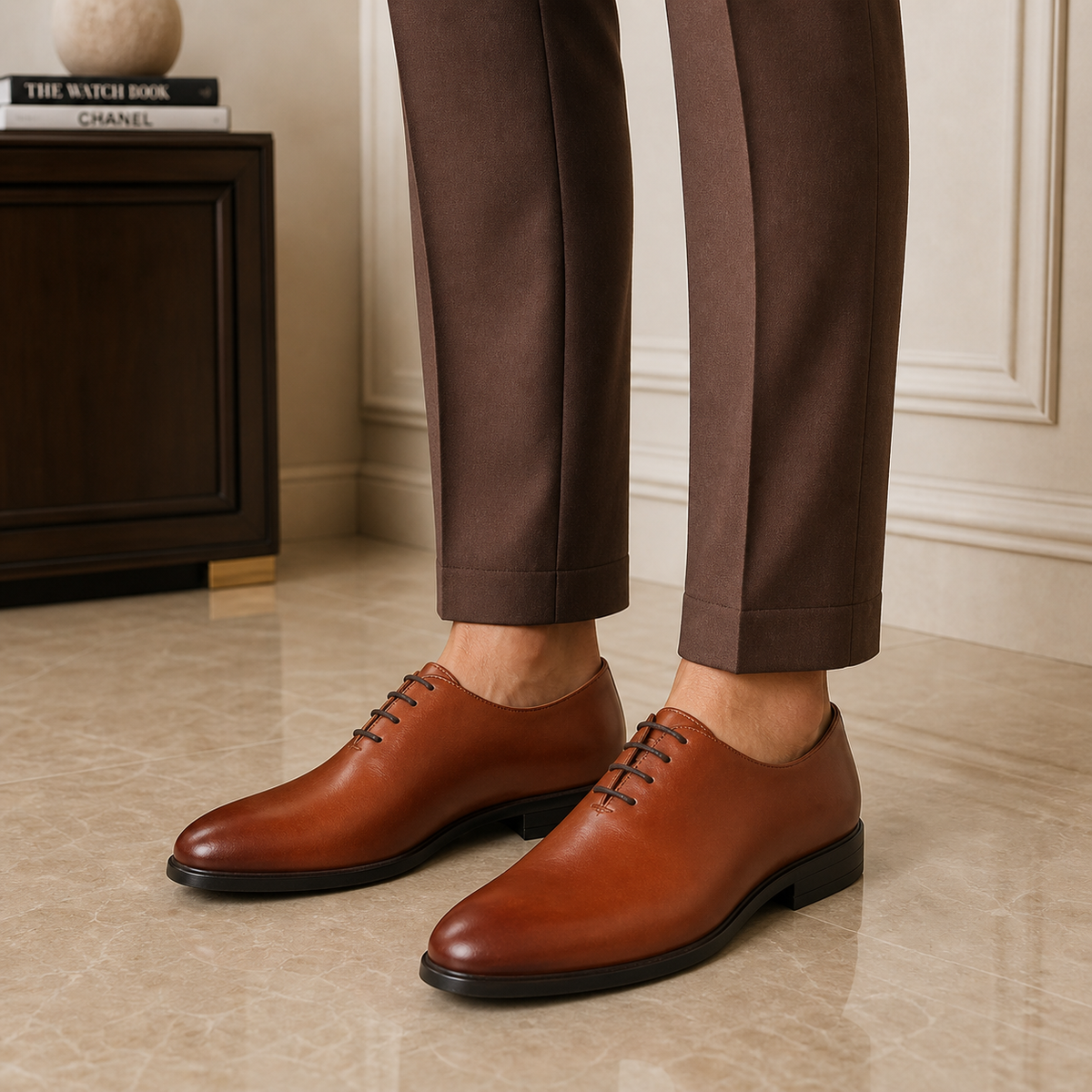 Tresmode Monford Tan Men's Oxford Lace Ups
