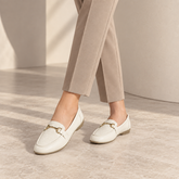 Tresmode Mor White Women's Casual Loafers