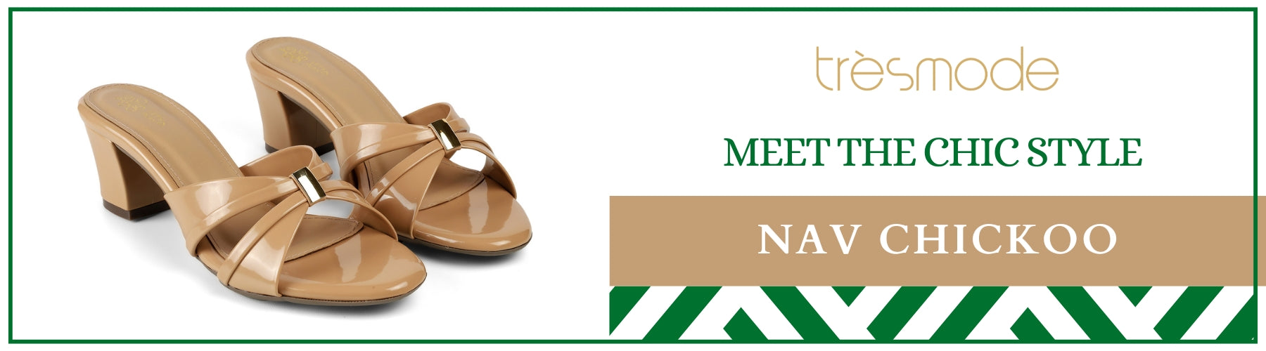 Tresmode Nav Chickoo Women's Dress Block Heel Sandals - A+ Content