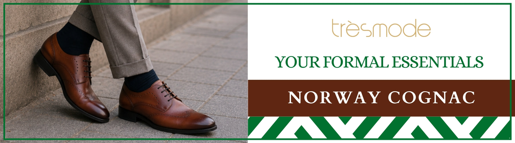 Tresmode Norway Cognac Men's Lace Ups - A+ Content