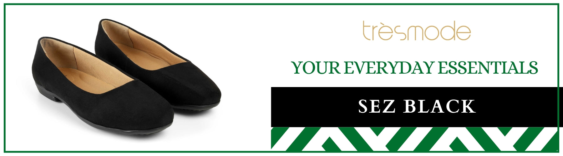 Tresmode Sez Black Women's Casual Ballerinas - A+ Content