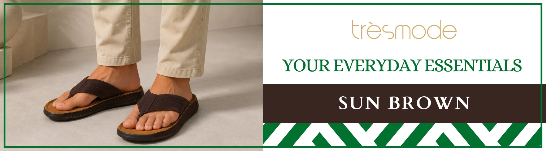Tresmode Sun Brown Men's Sandals - A+ Content