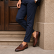 Tresmode Swed Tan Men's Leather Loafers