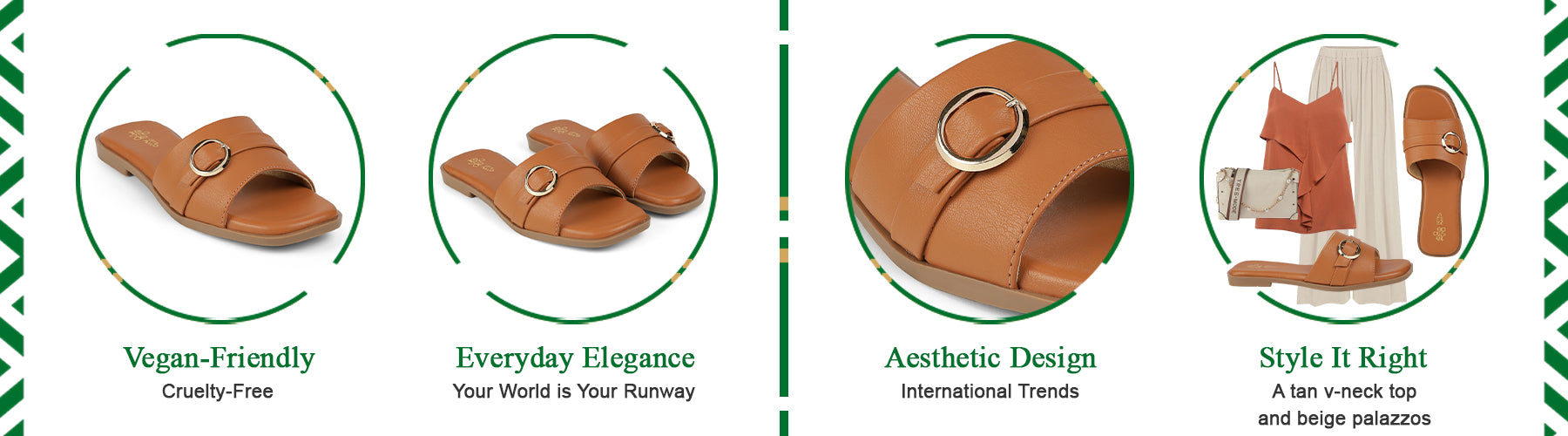Tresmode Aero Tan Women's Casual Flats - A+ Content