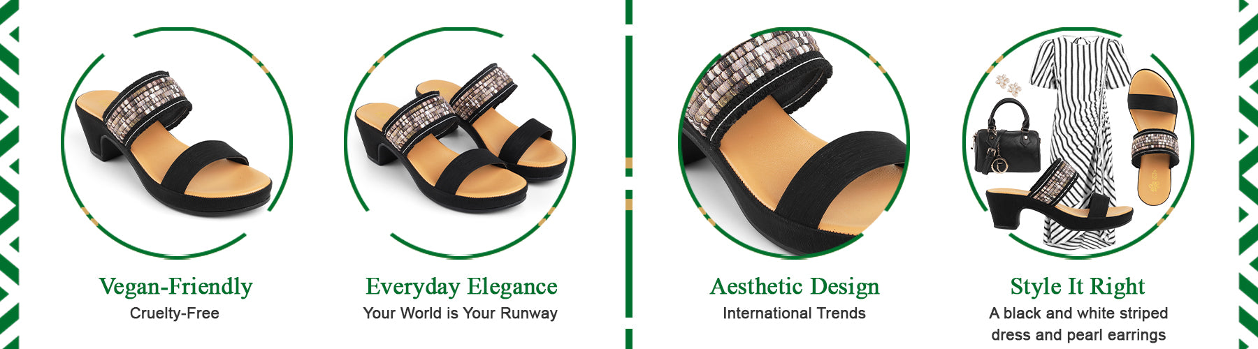 Tresmode Athn Black Women's Dress Block Heel Sandals - A+ Content