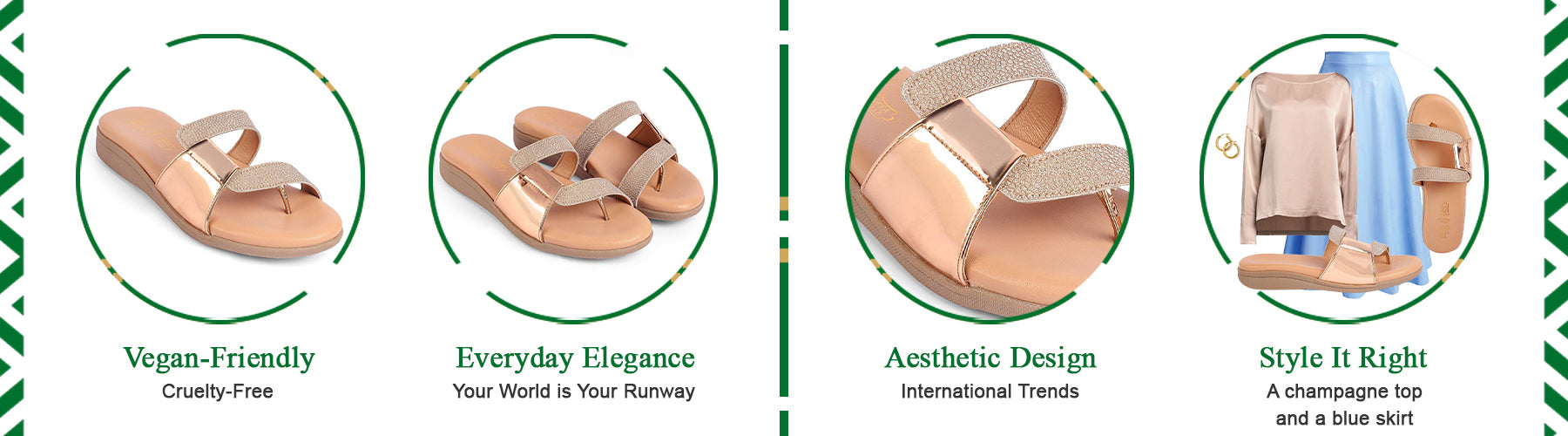 Tresmode Bafila Champagne Women's Dress Flats - A+ Content