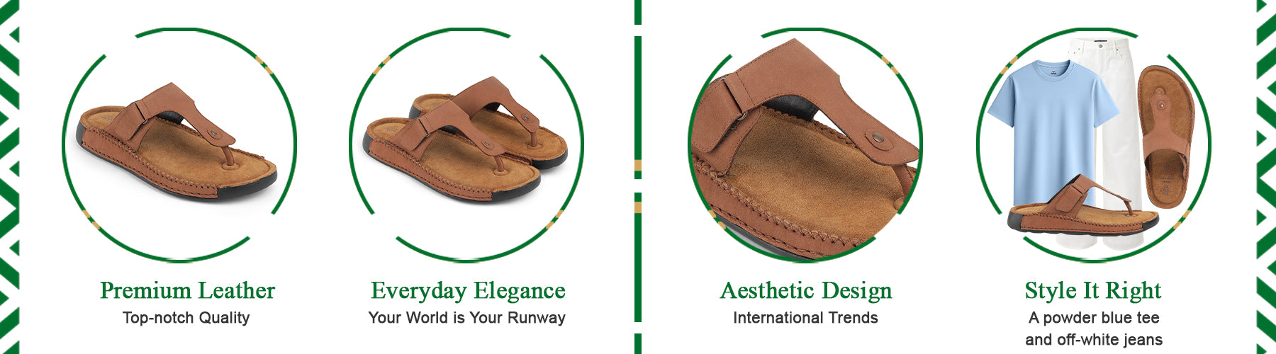 Tresmode Be Tan Men's Sandals | Redefine everyday Elegance - A+ Content