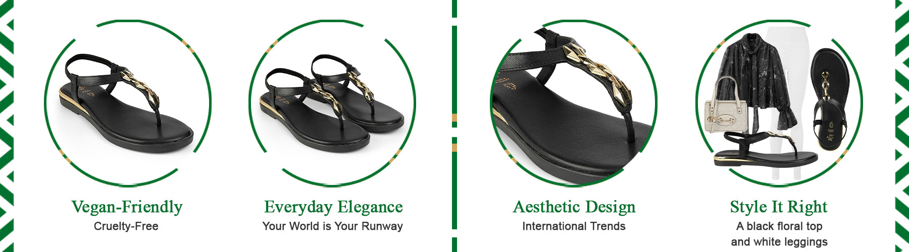 Tresmode Bucklet Black Women's Dress Flats - A+ Content