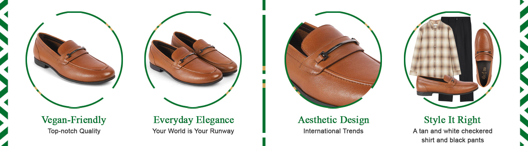 Tresmode Byron Tan Men's Leather Loafers - A+ Content