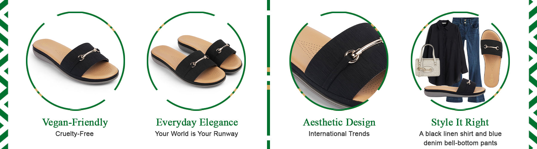 Tresmode Chic Black Women's Casual Flats - A+ Content