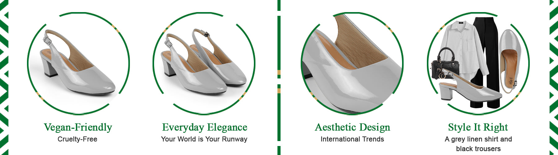 Tresmode Coat Grey Women's Dress Slingback Pumps - A+ Content