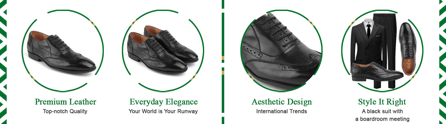 Tresmode Croatia Black Men's Lace Ups - A+ Content