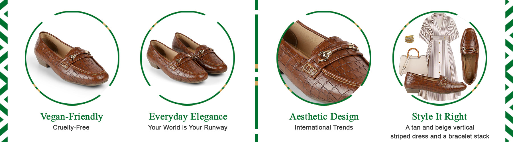 Tresmode Croco Tan Women's Dress Loafers - A+ Content