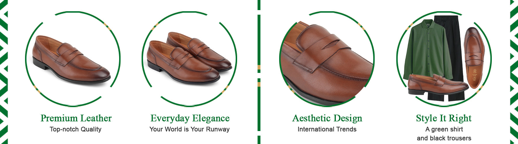 Tresmode Dos Tan Men's Leather Penny Loafers - A+ Content