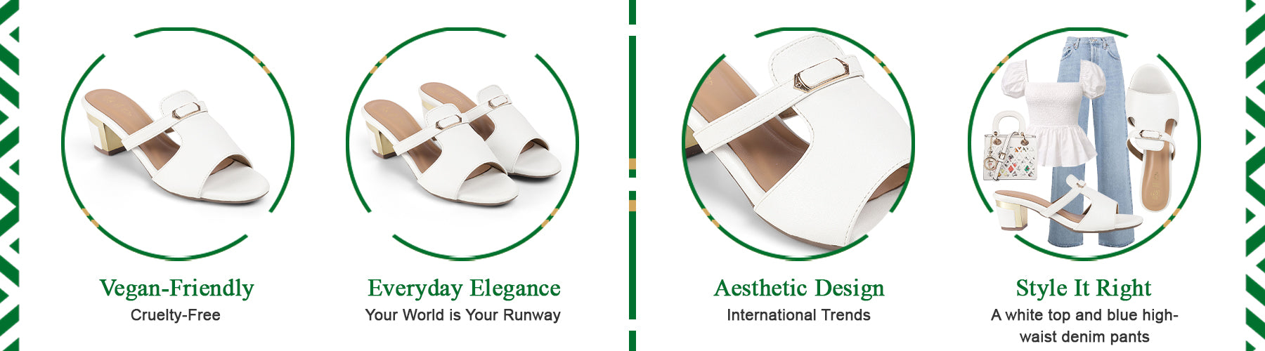 Tresmode Fiso White Women's Dress Block Heel Sandals - A+ Content