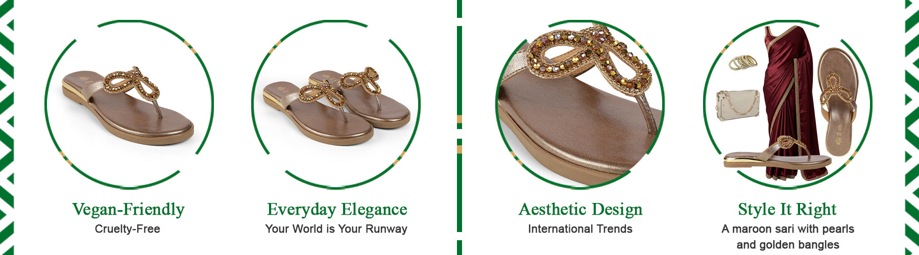Tresmode Glow Bronze Women's Dress Flats - A+ Content