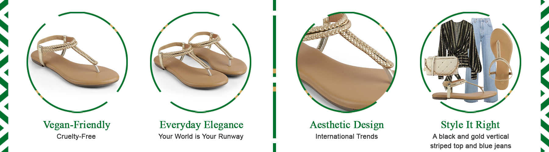 Tresmode Ilac Gold Women's Dress Flats - A+ Content