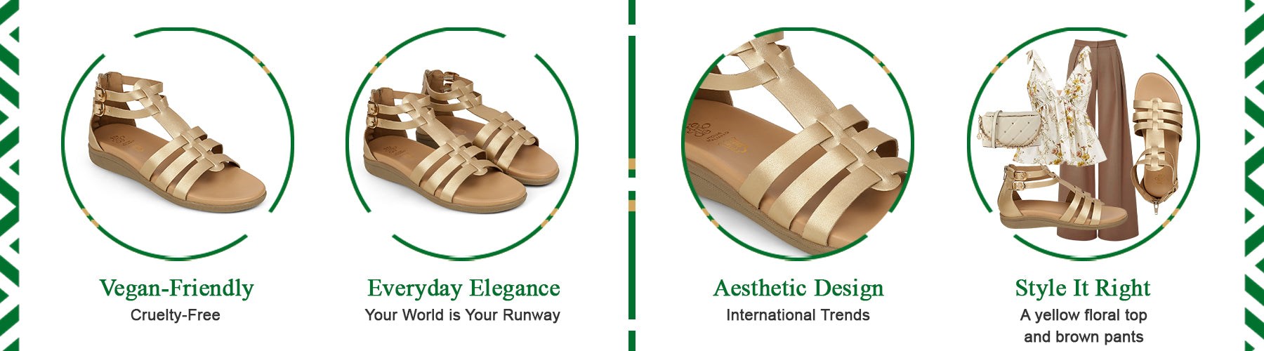 Tresmode Jag Gold Women's Casual Platform Flats - A+ Content