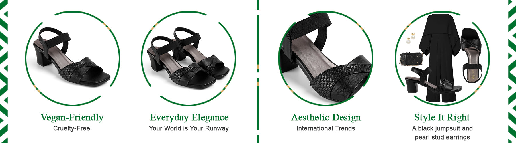 Tresmode Janet Black Women's Dress Block Heel Sandals - A+ Content