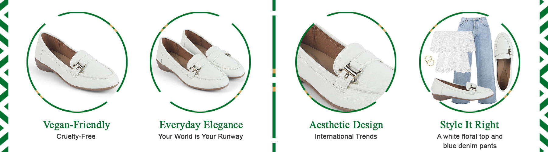 Tresmode Lasi White Women's Casual Loafers - A+ Content