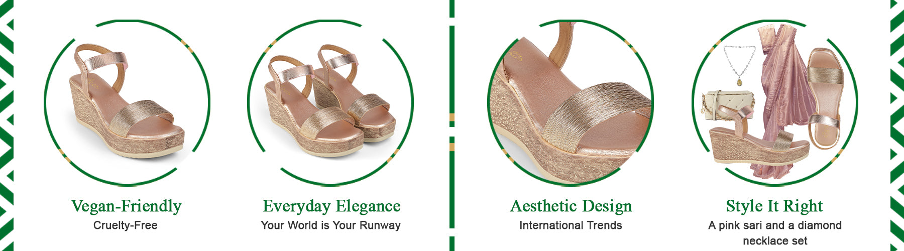 Tresmode Lucio Champagne Women's Dress Wedge Sandals - A+ Content