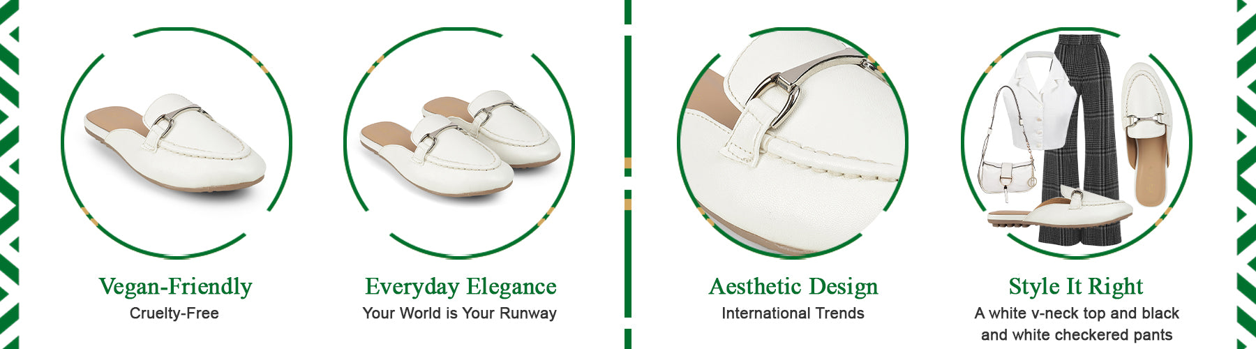 Tresmode Melsu White Women's Casual Mules - A+ Content