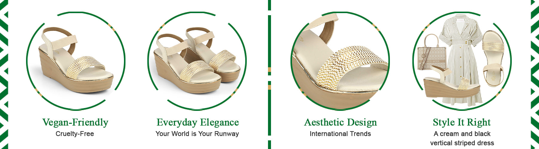 Tresmode Mesa Cream Women's Casual Wedge Sandals - A+ Content