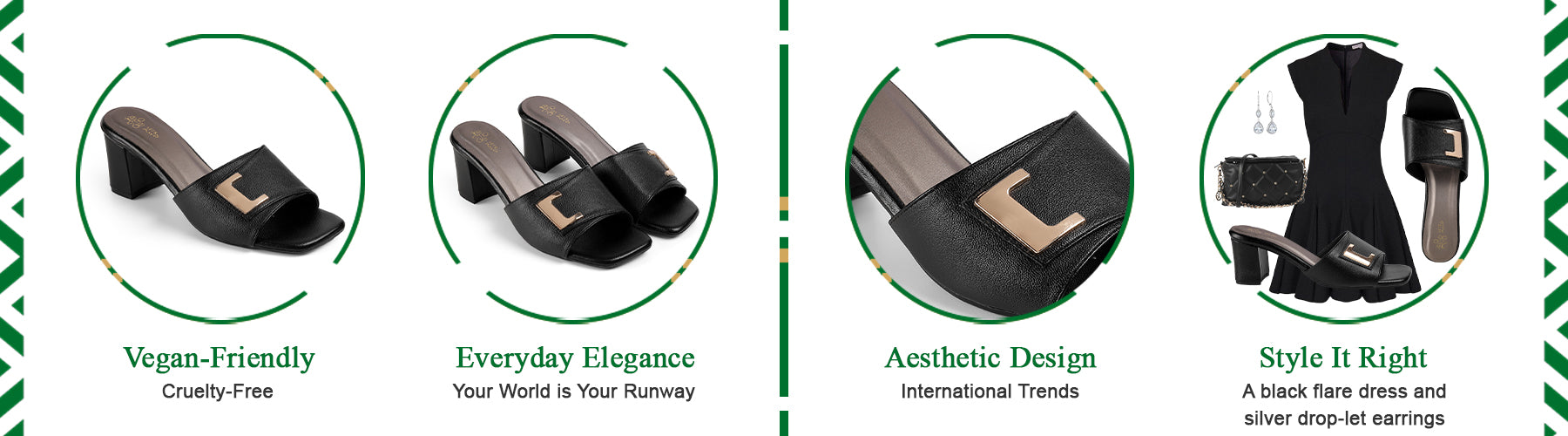 Tresmode Minsk Black Women's Dress Block Heel Sandals - A+ Content