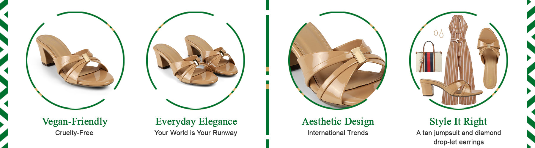Tresmode Nav Chickoo Women's Dress Block Heel Sandals - A+ Content