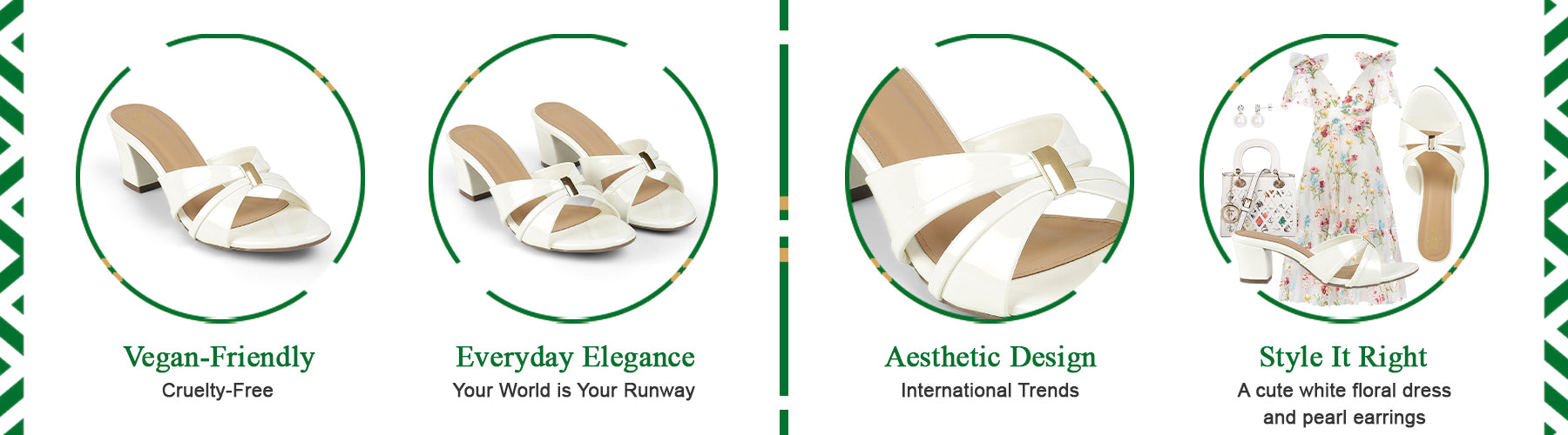 Tresmode Nav White Women's Dress Block Heel Sandals - A+ Content