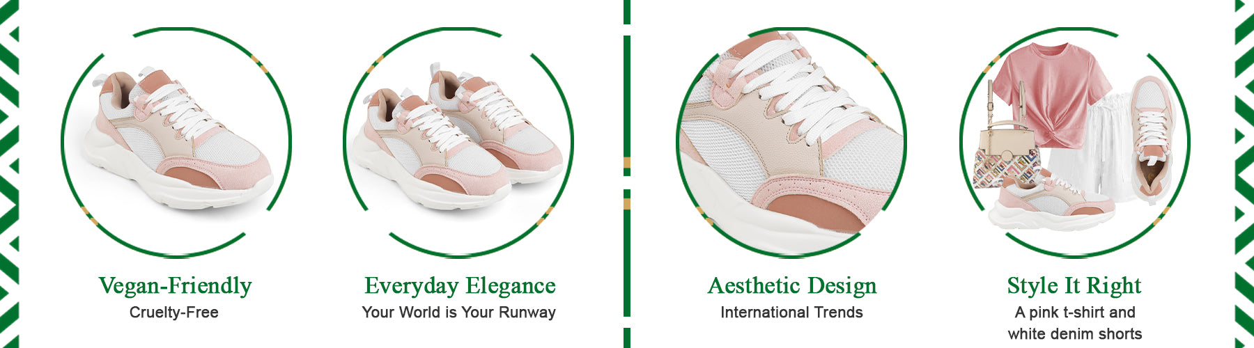 Tresmode Nordi Pink Women's Sneakers - A+ Content