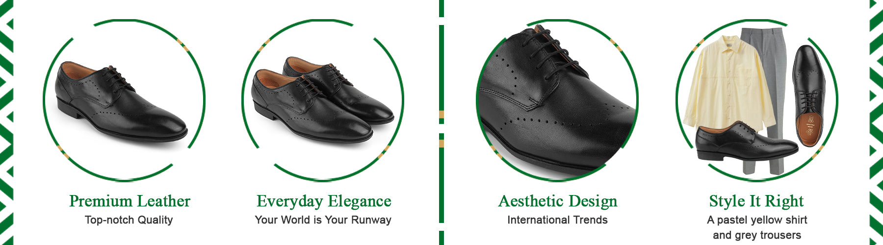 Tresmode Norway Black Men's Lace Ups - A+ Content